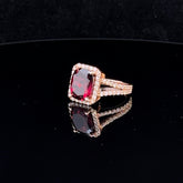 Rhodalite Garnet Ring